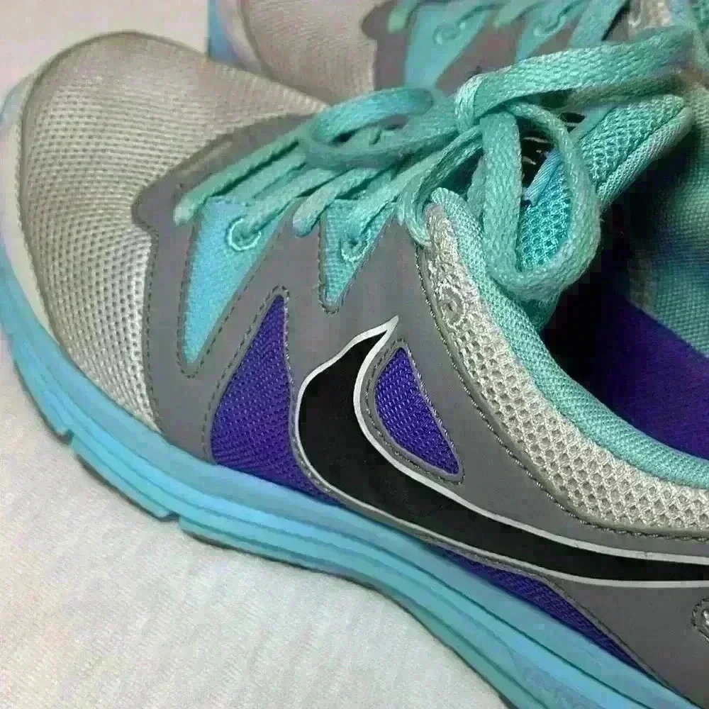 NIKE Lunarfly+ 3 Pure Platinum Multicolor Running Shoes #487751-004 Women Sz 11